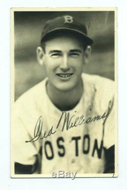 1939 Ted Williams Vintage Autographed George Burke Rookie Year Photo Red Sox