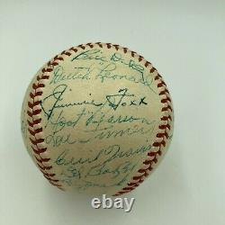 1940 All Star Game Signed Baseball Jimmie Foxx Joe Dimaggio Ted Williams JSA COA