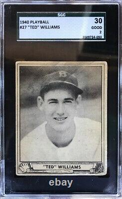 1940 Play Ball Ted Williams #27 Graded Sgc 2