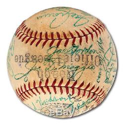 1941 All Star Game Team Signed Baseball Jimmie Foxx Ted Williams Dimaggio PSA