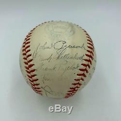 1941 Boston Red Sox Team Signed Baseball Jimmie Foxx Moe Berg Ted Williams PSA