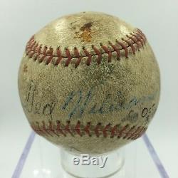 1941 Jimmie Foxx & Ted Williams Dual Signed Autographed Baseball JSA LOA