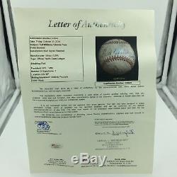 1941 Jimmie Foxx & Ted Williams Dual Signed Autographed Baseball JSA LOA