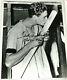 1941 Ted Williams Large Signed Photo Kissing Bat Withrare 406-1941 Inscription