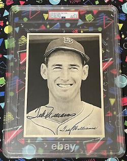 1946 Red Sox World Series Ted Williams Signed Picture Pack PSA 10 Autograph BGS