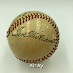 1947 Boston Red Sox Team Signed American League Baseball Ted Williams PSA DNA