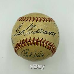 1950 All Star Game Team Signed Baseball Joe Dimaggio Ted Williams Musial JSA COA