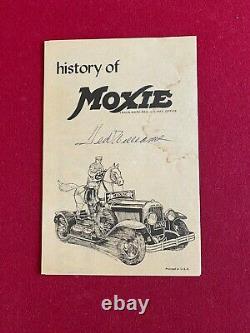 1950's, Ted Williams, Autographed (JSA Letter) MOXIE Brochure (RARE) Red Sox