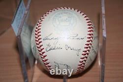1951 Boston Red sox Team signed Baseball- Ted Williams DiMaggio 21 Autographs