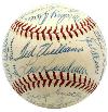 1954 Boston Red Sox Team Signed Baseball Ted Williams Harry Agganis 29 Autos Psa