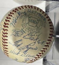 1955-1957 Red Sox Autographed Baseball GM0001