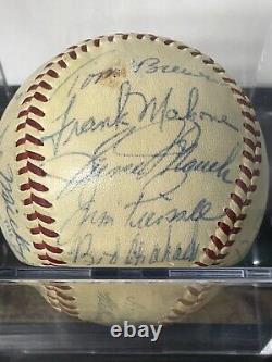 1955-1957 Red Sox Autographed Baseball GM0001