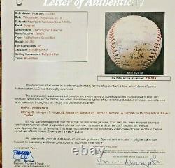 1956 NEW YORK YANKS WORLD SERIES CHAMPS signed Ted Williams ball, JSA
