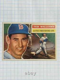 1956 Topps baseball Card #5 Ted Williams Investment Very Clean & Rare