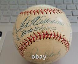 1957 Boston Red Sox Team Signed Baseball 26 AUTO'S Ted Williams Jackie Jensen