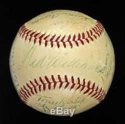 1958 All Star Game Team Signed Baseball Mickey Mantle Ted Williams PSA DNA COA