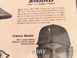 1958 Sporting News Hillerich Award Signed Mnt Poster Ted Williams & Stan Musial