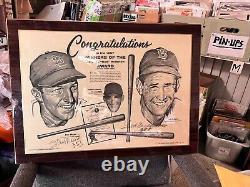 1958 Sporting News Hillerich Award Signed Mnt Poster Ted Williams & Stan Musial