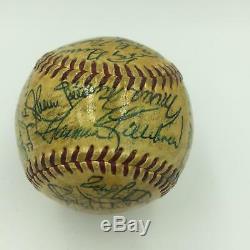 1959 All Star Game Team Signed Baseball Mickey Mantle Ted WIlliams 29 Sigs JSA