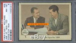 1959 Fleer 68 Signs for 59 Ted Williams PSA 8 (1317)