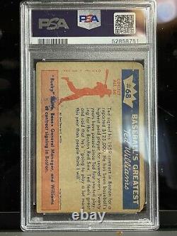 1959 Fleer Ted Williams #68 Jan 1959 TED SIGNS FOR 1959 PSA 1 Poor RARE