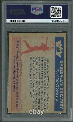 1959 Fleer Ted Williams #68 January 23, 1959 Ted Signs For 1959 PSA 8 THE RARITY