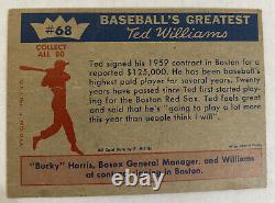 1959 Fleer Ted Williams #68 Signs For Boston Red Sox Creased Poor SSP