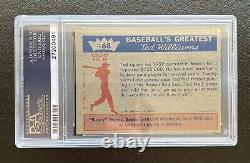 1959 Fleer Ted Williams Complete Set Ex+ #68 Ted Signs Psa 3