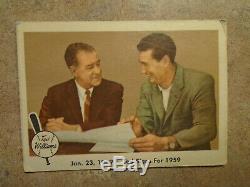 1959 Fleer Ted Williams Ted Signs Jan 23 Red Sox Vintage SP Shortprint #68 VGEX