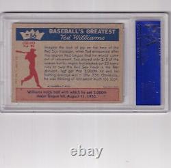 1959 Fleer signed Ted Williams # 56 Ted's 2,000 HIt PSA DNA Cert. Great sig