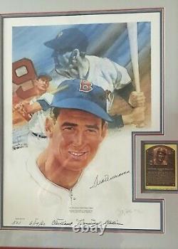 1960 Ted Williams Autographed Lithograph'Home Run #501 LE