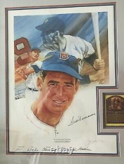 1960 Ted Williams Autographed Lithograph'Home Run #501 LE