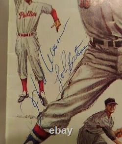 1967 Atlanta Braves Score Book Vs Astros Autographed 5 Players With Hank Aaron