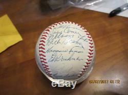 1970 Washington Senators Team Signed Baseball 36 sigs Ted Williams Nellie Fox ps