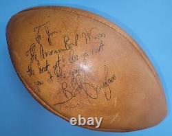 1973 America Bowl Signed Football Signed by Ted Williams, Brickhouse, Ditka