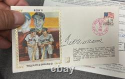 1985 Hand Signed TED WILLIAMS first day cover FDC JSA COA Letter gorgeous 1823B
