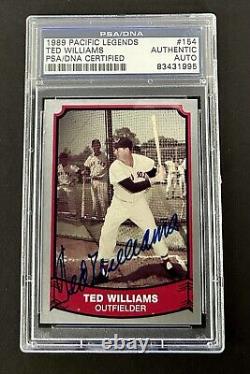 1989 Pacific Legends #154 Ted Williams PSA/DNA Authentic Signed Auto Red Sox 995