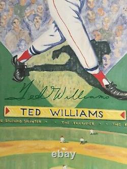 1990 Poster by Chris Cloutier Signed by Ted Williams