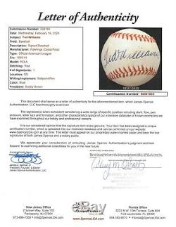 1990s Ted Williams Signed Autographed OAL Baseball Red Sox JSA LOA #BB01930