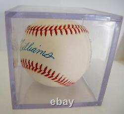 1992 Signed Ted Williams Baseball With Certificate of Authenticity