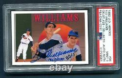 1992 UD Ted Williams Signed PSA/DNA Auto /2500 Boston Red Sox HOF Graded MINT 9