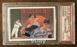 1992 Upper Deck Ted Williams Heroes Autograph PSA 8 NM-MT 898/2500 Red Sox Read