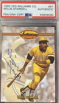 1993 Ted Williams Card Company #81 Willie Stargell? PSA DNA. Auto