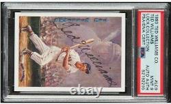 1993 Ted Williams Co. Ted Williams Autograph #LC9 PSA Mint 9, Auto Authentic