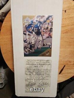 1995 O. J. Simpson 467/500 Ted Williams Co. Signed while in jail. Comes with COA