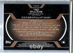2008 Topps Triple Threads TED WILLIAMS Jersey Patch Relic Bat Game Worn Used /27