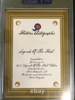 2011 Ted Williams Autographed Legends Of The Hall Historic Auto PSA / DNA