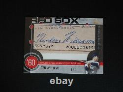 2015 Topps Ted Williams AUTO Autograph Real History Cut Signature #1/1 READ! D2B