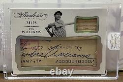 2017 Flawless Ted Williams Baseball Cut Signature Auto Relic /25 ENCASED/SEALED