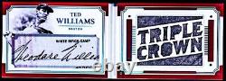 2017 National Treasures Legends Cut Ted Williams AUTO PATCH